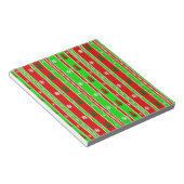 クリスマス紙パターン ノートパッド (アングル)