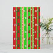 クリスマス紙パターン 便箋 (スタンド正面)