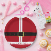 クリスマス紙プレートとサンタクロースデザイン ペーパープレート (パーティー)