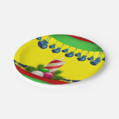 クリスマス紙プレートキャンドル ペーパープレート (アングル)