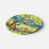 クリスマス紙プレートサマービーチバムサンタ ペーパープレート (アングル)