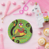 クリスマス紙プレートパトリッジ。パーソナライズ ペーパープレート (パーティー)