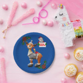 クリスマス紙プレートムース ペーパープレート (パーティー)