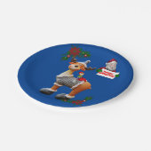 クリスマス紙プレートムース ペーパープレート (アングル)