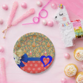 クリスマス紙プレートメリークリスマスエンジェル ペーパープレート (パーティー)