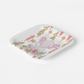 クリスマス紙プレートメリークリスマスゾウ ペーパープレート (傾斜あり)