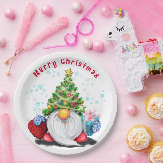 クリスマス紙プレート格言とギフト ペーパープレート (パーティー)