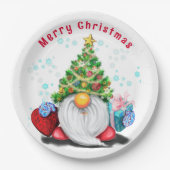 クリスマス紙プレート格言とギフト ペーパープレート (正面)