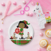 クリスマス紙プレート、アフリカ小妖精や小人 ペーパープレート (パーティー)