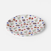 クリスマス紙プレート、クリスマスツリー ペーパープレート (アングル)