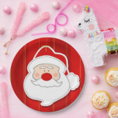 クリスマス紙プレート/サンタクロース ペーパープレート (パーティー)