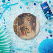 クリスマス紙プレート、サンタヴィンテージ ペーパープレート (パーティー)