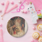 クリスマス紙プレート、サンタヴィンテージ ペーパープレート (パーティー)