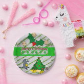 クリスマス紙プレート、ネズミ ペーパープレート (パーティー)
