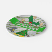 クリスマス紙プレート、ネズミ ペーパープレート (アングル)