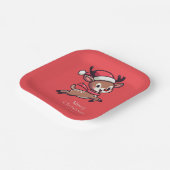 クリスマス紙プレート ペーパープレート (傾斜あり)