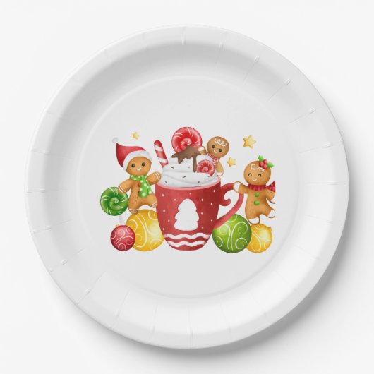 クリスマス紙プレート ペーパープレート (正面)