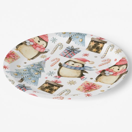 クリスマス紙プレート ペーパープレート (アングル)