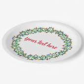 クリスマス紙プレート ペーパープレート (アングル)