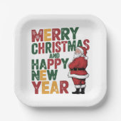 クリスマス紙プレート ペーパープレート (正面)