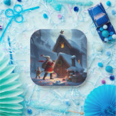 クリスマス紙プレート ペーパープレート (パーティー)