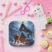 クリスマス紙プレート ペーパープレート (パーティー)