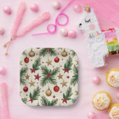 クリスマス紙プレート ペーパープレート (パーティー)