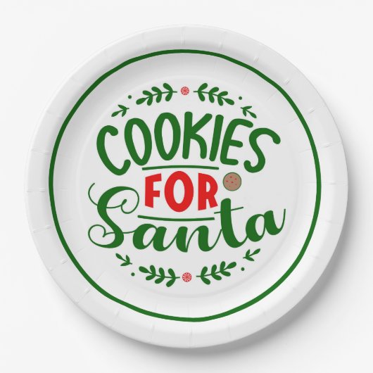 クリスマス紙プレート ペーパープレート (正面)