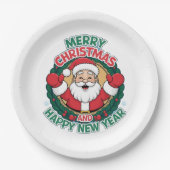クリスマス紙プレート ペーパープレート (正面)