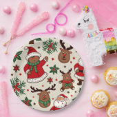 クリスマス紙プレート ペーパープレート (パーティー)