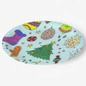 クリスマス紙プレート ペーパープレート (アングル)