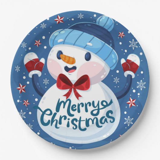 クリスマス紙プレート ペーパープレート (正面)