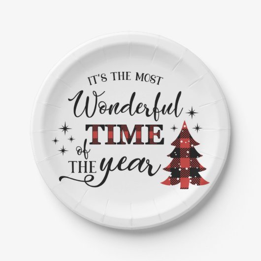 クリスマス紙プレート ペーパープレート (正面)