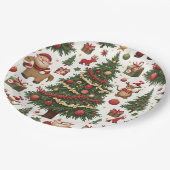 クリスマス紙プレート ペーパープレート (アングル)