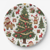 クリスマス紙プレート ペーパープレート (正面)