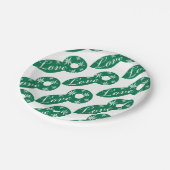 クリスマス紙プレート、メリークリスマスラブ ペーパープレート (アングル)