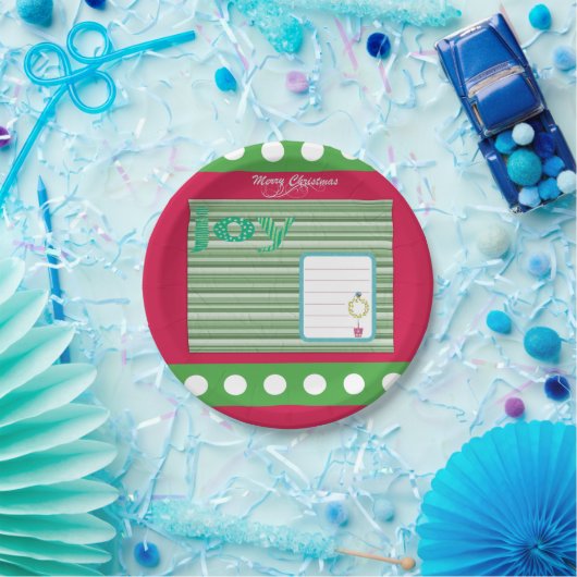 クリスマス紙プレート、メリークリスマス ペーパープレート (パーティー)