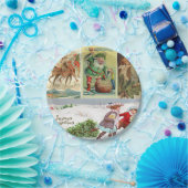 クリスマス紙プレート、ヴィンテージ ペーパープレート (パーティー)