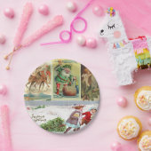 クリスマス紙プレート、ヴィンテージ ペーパープレート (パーティー)