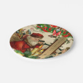 クリスマス紙プレート、ヴィンテージ ペーパープレート (アングル)