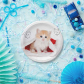 クリスマス紙プレート、子猫 ペーパープレート (パーティー)