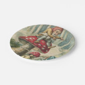 クリスマス紙プレート、小妖精や小人ヴィンテージ ペーパープレート (アングル)