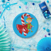 クリスマス紙プレート、小妖精や小人 ペーパープレート (パーティー)