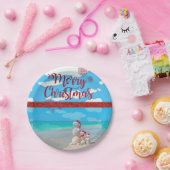 クリスマス紙プレート、雪だるま ペーパープレート (パーティー)