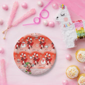 クリスマス紙プレート、雪だるま、小妖精や小人 ペーパープレート (パーティー)