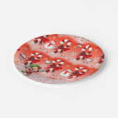 クリスマス紙プレート、雪だるま、小妖精や小人 ペーパープレート (アングル)