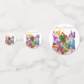 クリスマス紙吹雪ハッピー格言パーティー コンフェッティ (正面)