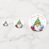 クリスマス紙吹雪幸せなパーティー格言とギフト コンフェッティ (裏面)