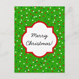 クリスマス紙吹雪・クリスマスツリーの散水 シーズンポストカード