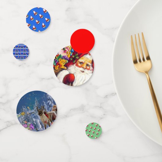 クリスマス紙吹雪 – テーブル&ツリークリスマスデコールギフト コンフェッティ (グループ)